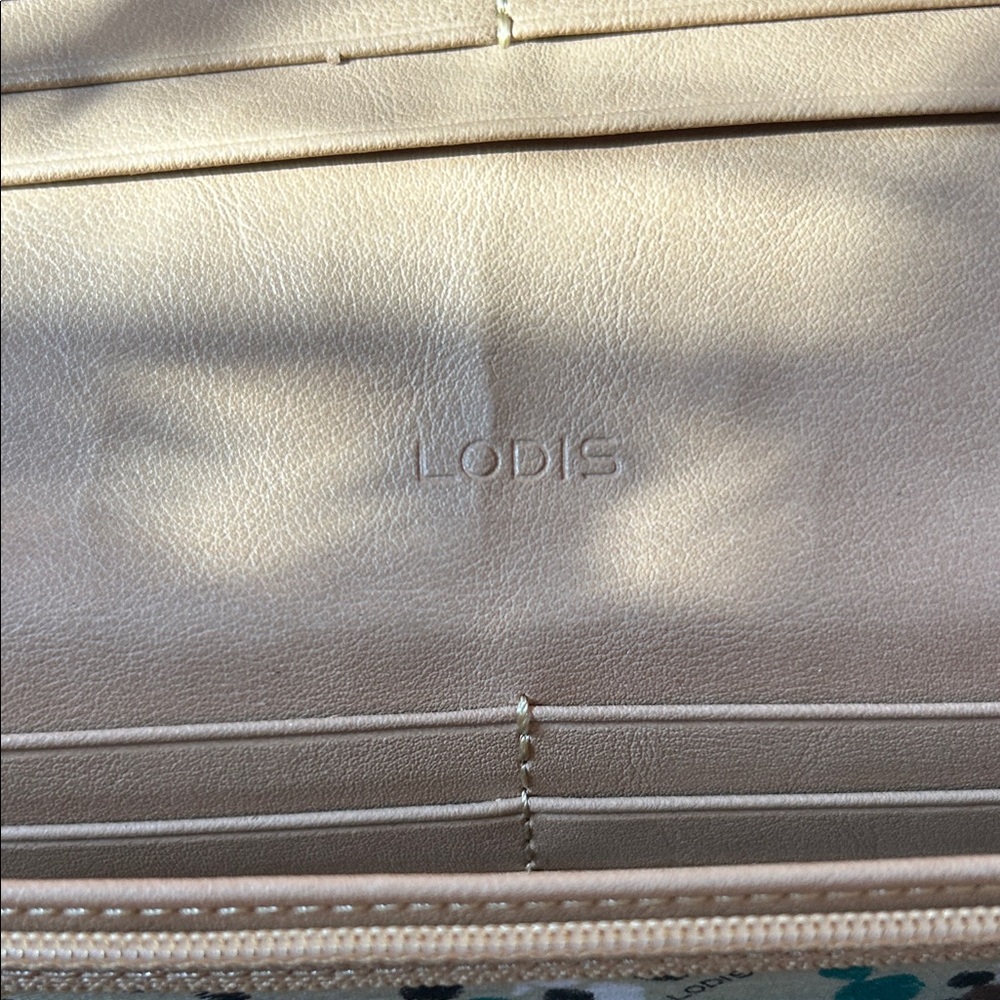 Lodis Green Leather Wallet - Picture 2 of 4